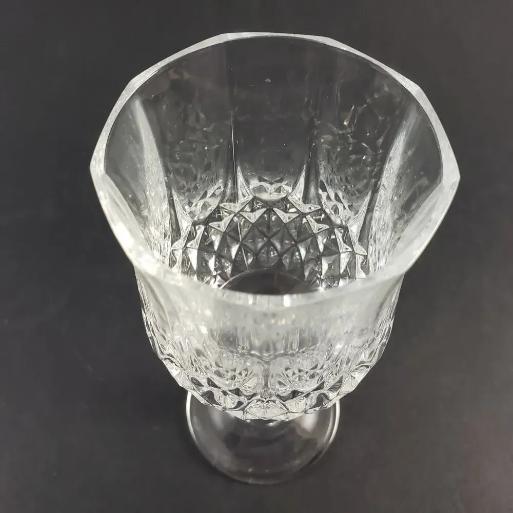 4 Cristal D'Arques Longchamp Lead Crystal Wine Glasses 6.5